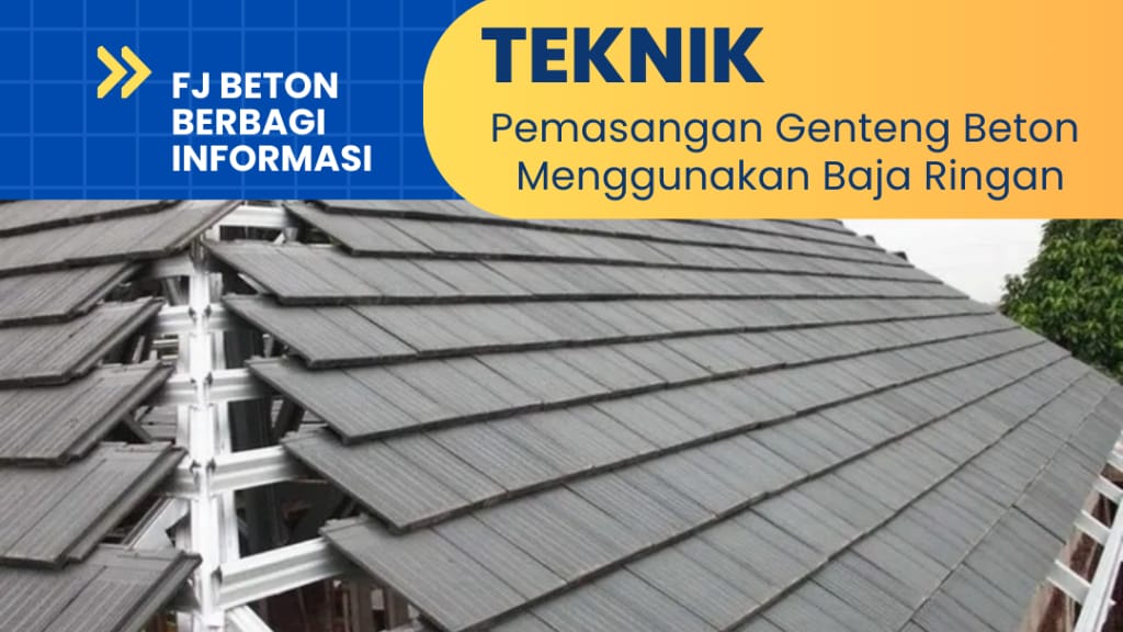 cover teknik pemasangan genteng fj beton